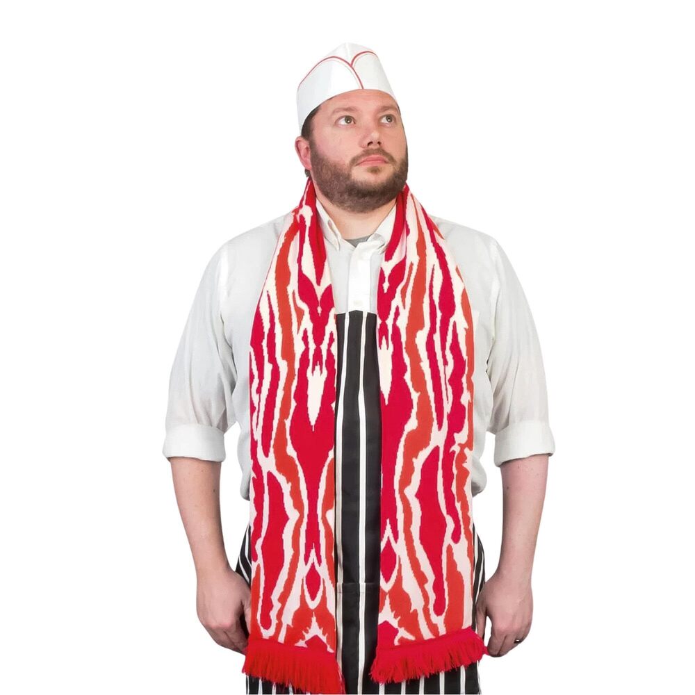 1594 Mcphee 71" Soft-Knit Acrylic Bacon Scarf